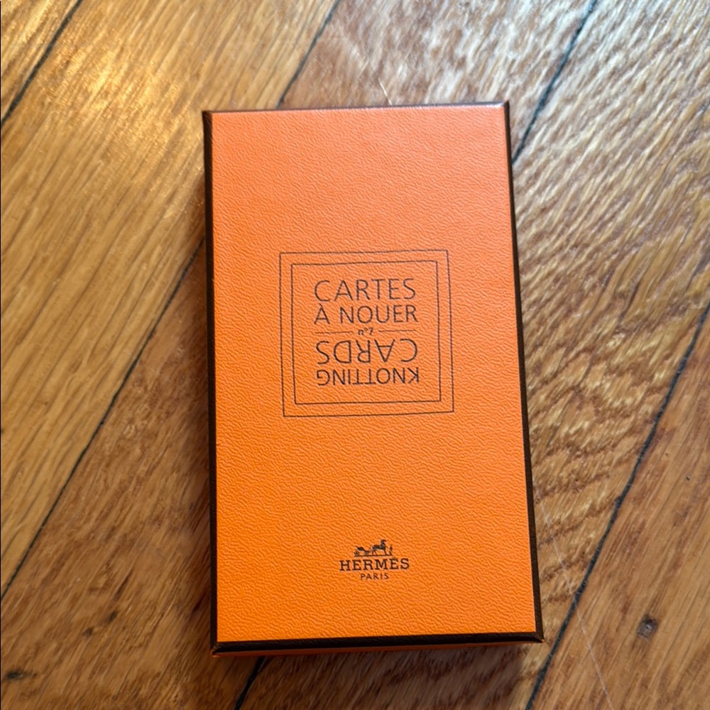 Hermès Orange Knotting Cards
